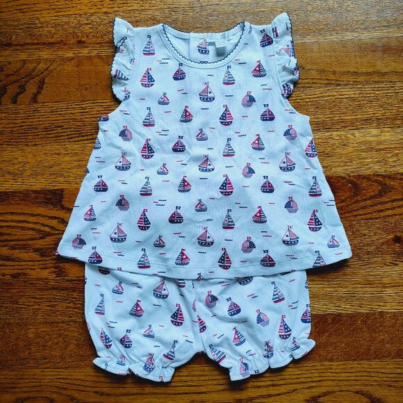 Sailing boat two piece summer outfit - 18m - New - Kissy Kissy - Picture 1 of 3